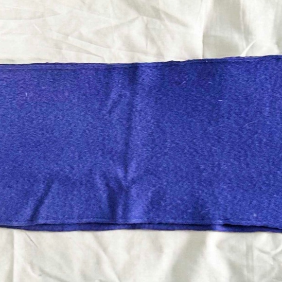100% LAMBSWOOL SCARF, BLUE, MADE IN FRANCE, BY DANIEL HECHTER PARIS, 45 INCHES - Picture 1 of 3